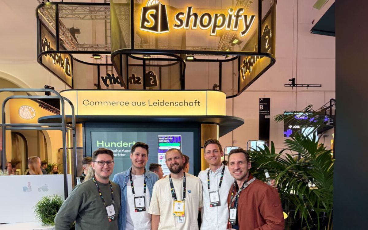 Jan Damek at OMR Hamburg with Shopify