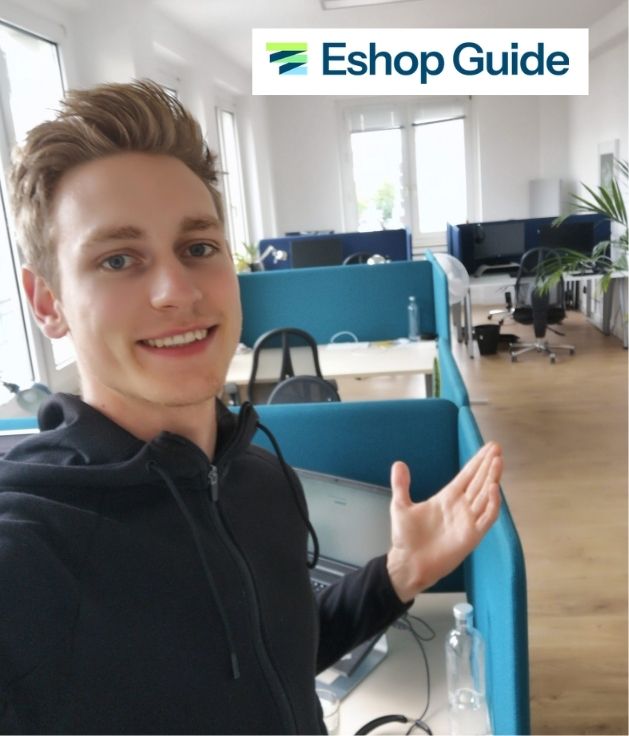 Jan at the Eshop Guide agency office