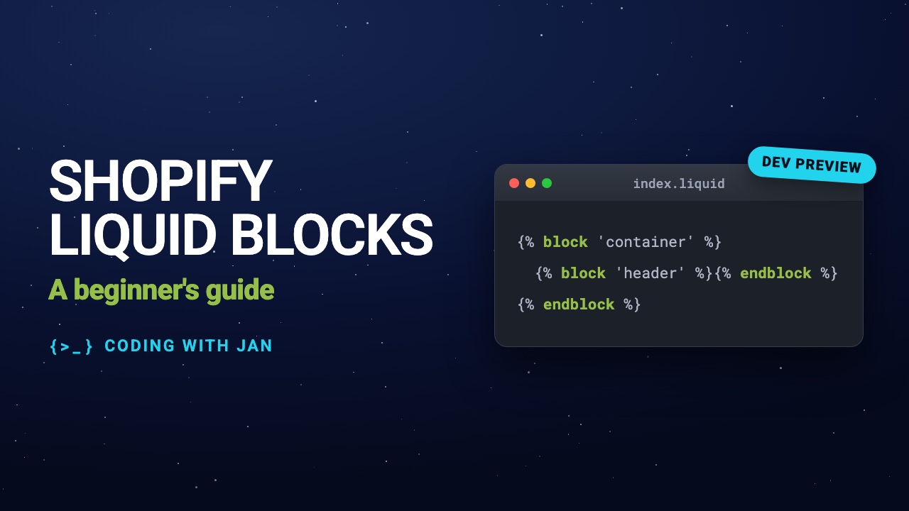 Shopify Liquid Blocks: A Beginner's Guide