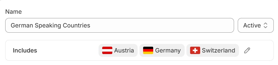 Shopify Markets - Grouping Similar Countries